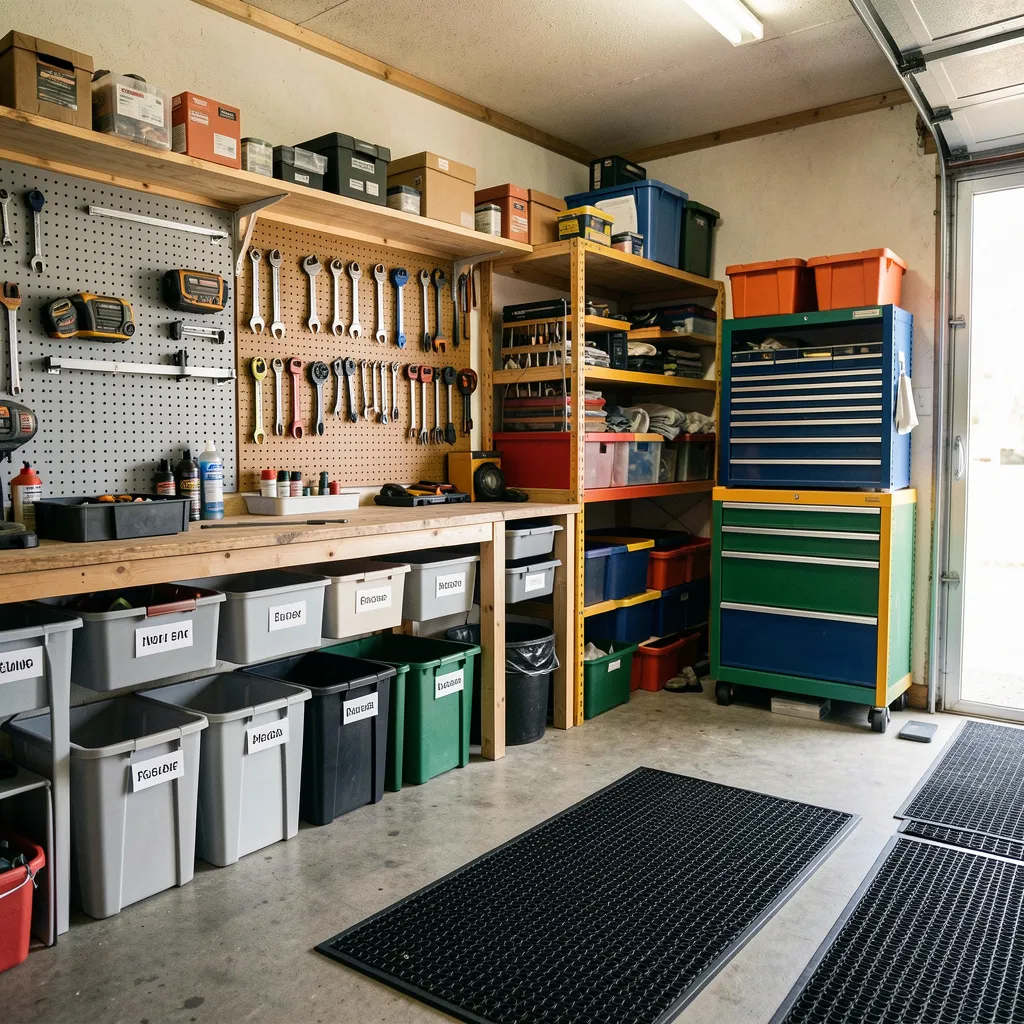 Overhead storage installation